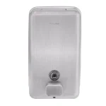 Alpine Industries 1200ml Stainless Steel Manual Liquid Soap Dispenser - Wall Mounted thumbnail 1