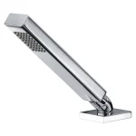 ANZZI Nite Series Single-Handle Deck-Mount Roman Tub Faucet with Handheld Sprayer, Polished Chrome thumbnail 4