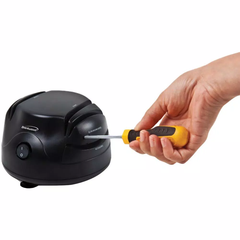 Brentwood Appliances Electric Knife and Tool Sharpener, 2-Stage Professional System