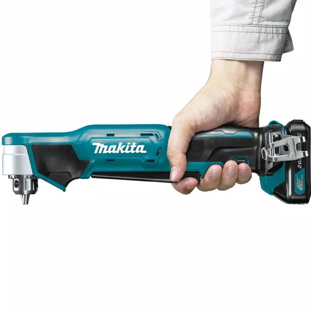 Makita 12V MAX CXT Lithium-Ion Cordless 3/8 in. Right Angle Drill Kit (2.0 Ah)