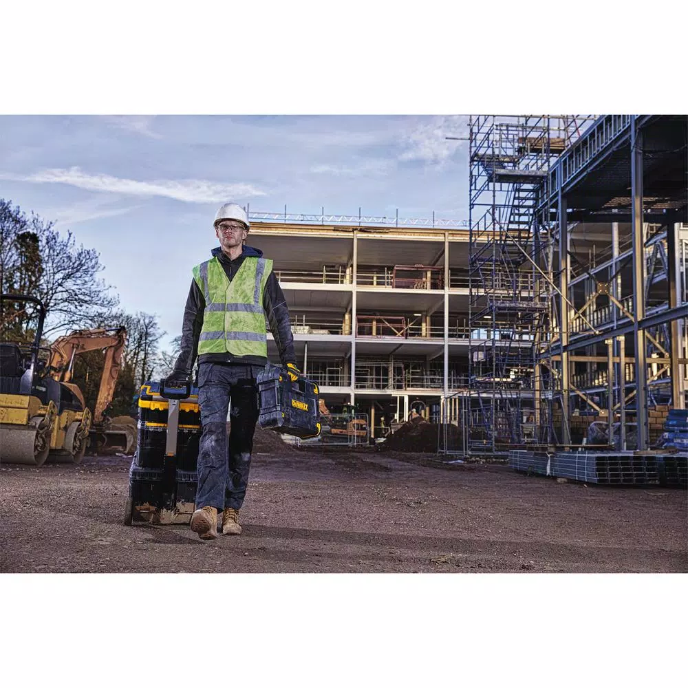 DEWALT TSTAK Stackable Bluetooth Jobsite Radio & Charger Compatible with 12V, 20V & 60V FLEXVOLT Batteries