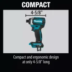 Makita 18V LXT Brushless 1/4 in. Cordless 3-Speed Impact Driver (Tool Only) thumbnail 11