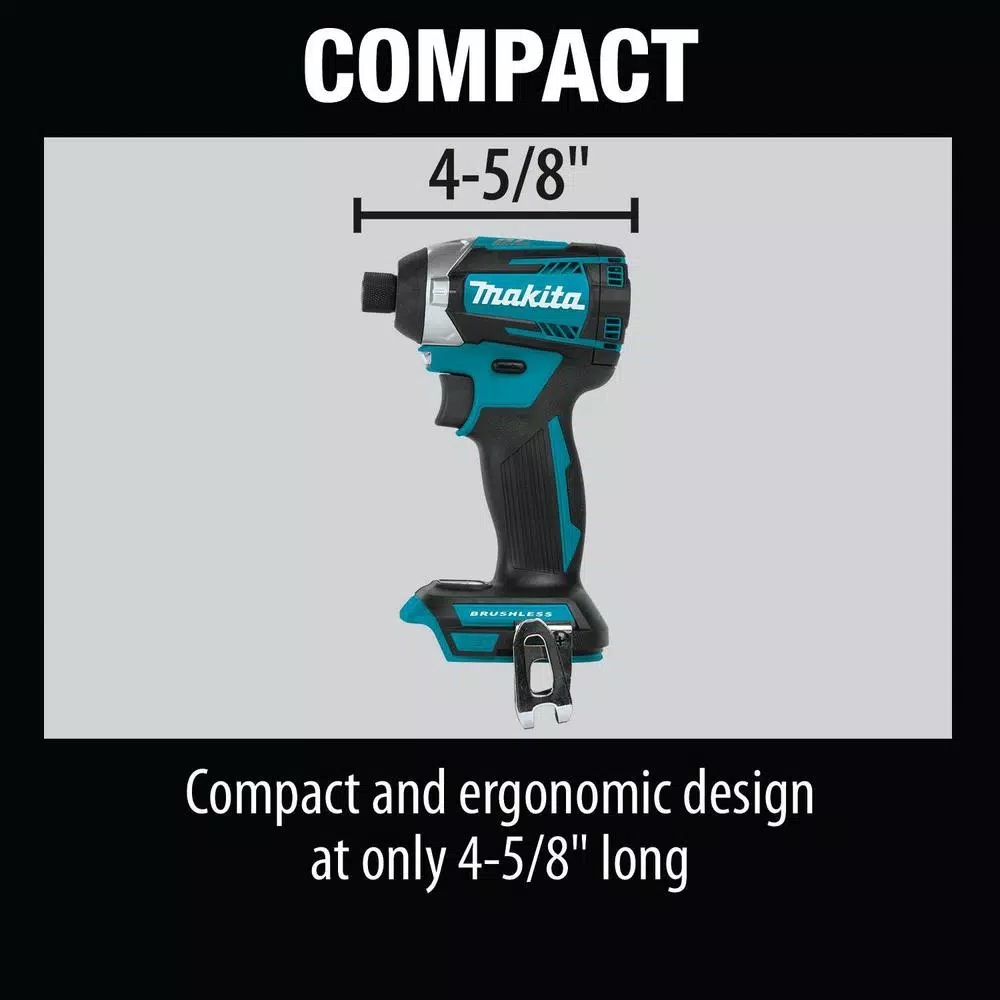 Makita 18V LXT Brushless 1/4 in. Cordless 3-Speed Impact Driver (Tool Only)