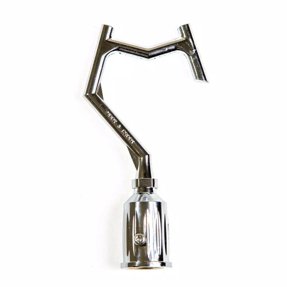 DocaPole Big-Reach Pole Hook Attachment for Extension Poles, Zinc-Coated Utility Hook for Hanging and Retrieval