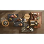Cathy's Concepts Cravings 8 in. Wood Gourmet 5-Piece Cheese Board Set with Swivel Closure thumbnail 2