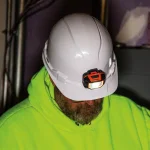 Klein Tools Non-Vented Cap Style Hard Hat with Integrated Headlamp, Class E, Type 1, White thumbnail 8