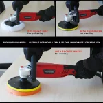 Boyel Living 7 in. Variable Speed Corded Disc Sander Polisher Buffer, 10 Amp, 1000-3500 RPM thumbnail 8