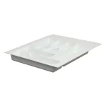 Real Solutions for Real Life Real Solutions by Knape and Vogt 18 in. Plastic Tableware Drawer Organizer, White thumbnail 1