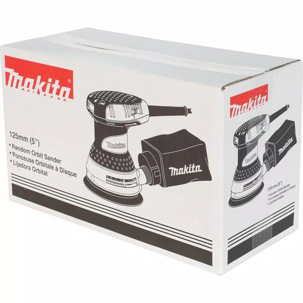Makita BO5031K 5 in. Corded Random Orbital Sander with Variable Speed and Tool Case