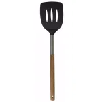 Unbranded Winchester Collection Natural Scratch-Resistant Rubber Slotted Spatula with Wood Handle thumbnail 1