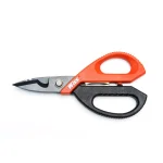 Wiss 6-3/8 in. Titanium Coated Electrician and Data Cable Scissors with Wire Strippers thumbnail 3