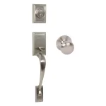Delaney Kellington Delaney Satin Nickel Single Cylinder Deadbolt Entry Door Handleset thumbnail 1
