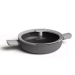 BergHOFF Leo 3.1 qt. Aluminum Nonstick Saute Pan with Glass Lid, Grey thumbnail 1