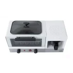 SPT 3-in-1 Breakfast Center 1450W Toaster Oven, Coffee Maker, and Griddle - White and Stainless Steel thumbnail 3