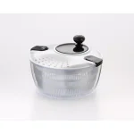 Cook Pro 4.5 Qt. Salad Spinner with High-Speed Crank Handle and Clip Lock Straining Lid, White thumbnail 1