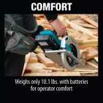Makita 36V (18V x2) 7-1/4 in. Cordless Circular Saw Kit with 2 5.0 Ah Batteries and Charger thumbnail 10