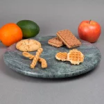 Creative Home Green Marble 12 in. Round Serving Board thumbnail 4