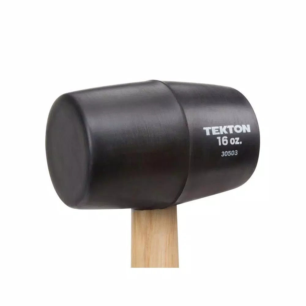 TEKTON 3-Piece Wood Handle Rubber Mallet Set (8, 16, 32 oz.)