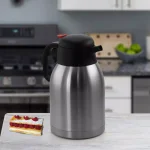 MegaChef 64 fl. oz. Stainless Steel Thermal Beverage Carafe with Insulated Locking Lid thumbnail 3