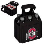 Picnic Time Ohio State University Buckeyes 6-Bottle Insulated Neoprene Beverage Carrier - Black thumbnail 2