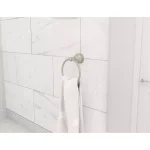 Symmons Allura Towel Ring in Satin Nickel Finish thumbnail 2