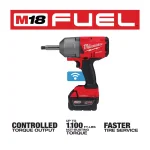 Milwaukee M18 FUEL 1/2 in. Impact Wrench with ONE-KEY, Extended Anvil Kit with 2 Batteries thumbnail 3