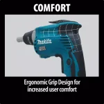 Makita 6 Amp 4000 RPM 1/4 in. Corded Drywall Screw Gun thumbnail 10