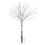 Alpine Corporation 39 in. Silver Metallic Foil Tree Stake with 140 Warm White LED Lights thumbnail 1