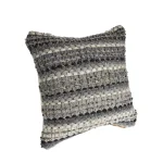 LR Resources Nia Black and Grey Striped Hypoallergenic Throw Pillow, 18 x 18 in. thumbnail 3