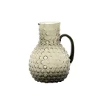 3R Studios 80 fl. oz. Smoked Glass Hobnail Pitcher, Gray thumbnail 5