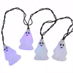 Northlight LED Color Changing Ghost Halloween String Lights, 10-Pack thumbnail 1