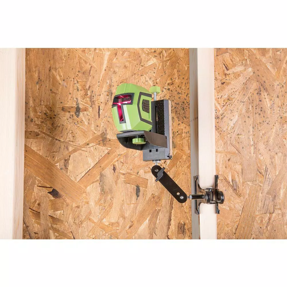 PowerSmith Self-Leveling Cross-Line Laser Level with Mode Lock, Magnetic Base, Clamp, and Tripod Mount