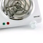 Better Chef 7 in. Single Burner White Electric Portable Countertop Hot Plate with Thermostat thumbnail 2