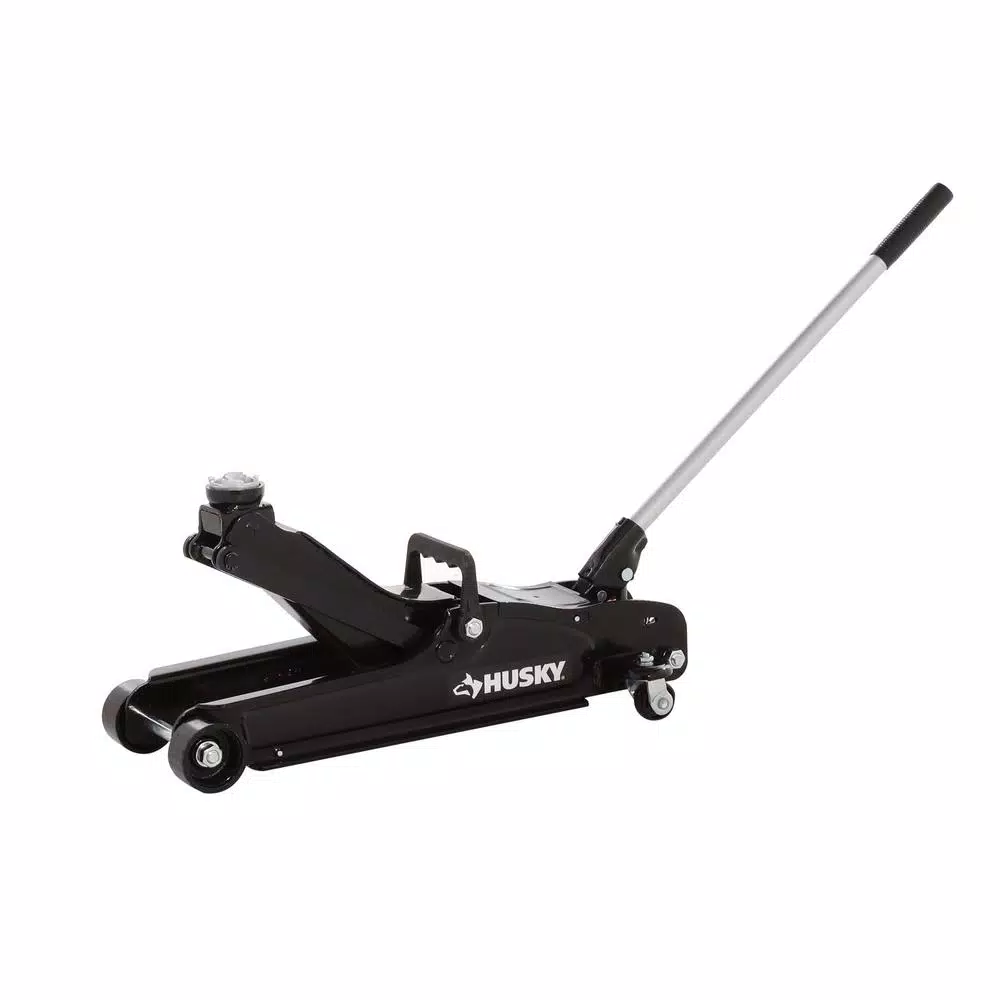 Husky 2-1/2 Ton Low Profile Floor Jack with Quick Lift, 5,000 lb. Capacity