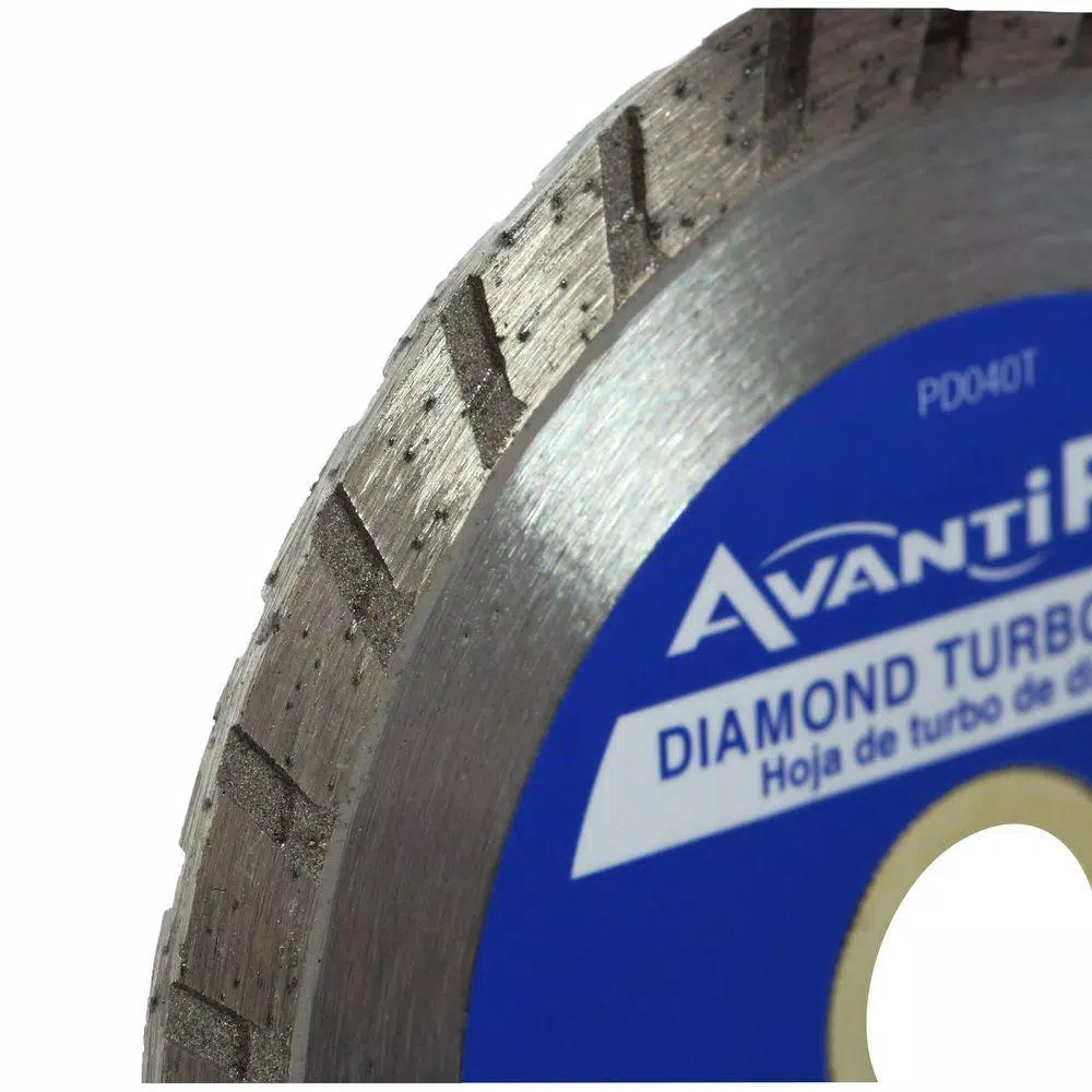 Avanti Pro AvantiPRO 4 in. Turbo Diamond Blade for Concrete, Brick, and Stone