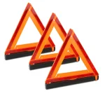 Stark 3-Pack Roadside Folding Safety Triangle Reflector Warning Kit, DOT Approved thumbnail 1