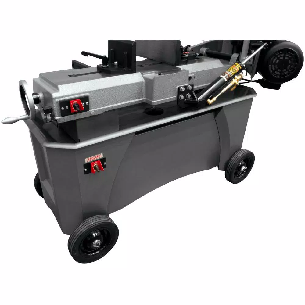 JET HVBS-712 3/4 HP 7 in. x 12 in. Metalworking Horizontal and Vertical Band Saw with Closed Stand