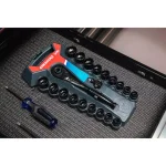 Crescent X6 3/8 in. Drive Pass-Thru Ratchet and Socket Set, 20-Piece thumbnail 11