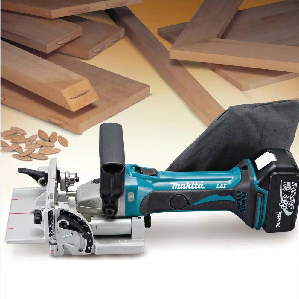 Makita 18V LXT Cordless 0.75 in. Plate Joiner with Bonus 5.0Ah Battery (XJP03Z)