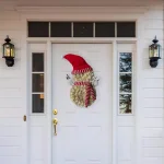 Fraser Hill Farm 25 in. Artificial Snowman Christmas Wreath with Red Hat and Striped Scarf thumbnail 4