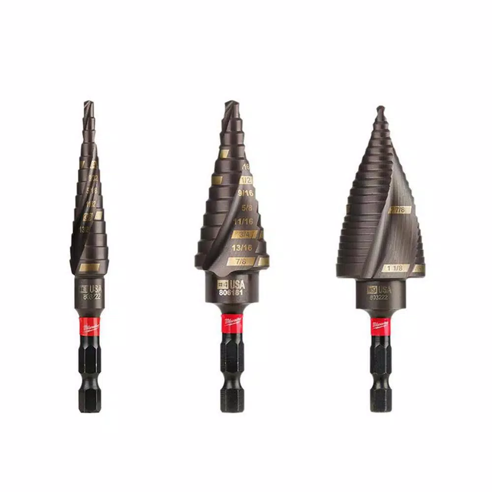 Milwaukee SHOCKWAVE Impact Duty Titanium Step Bit Kit, 3-Piece