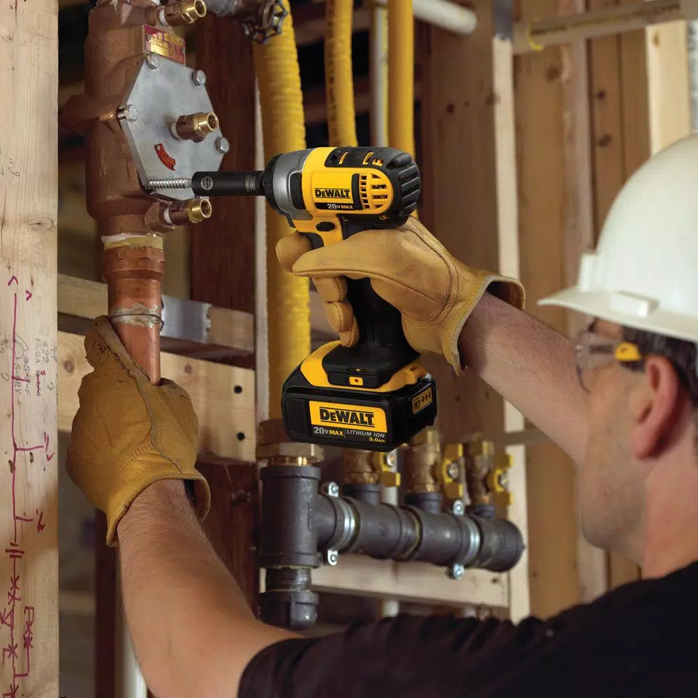 DEWALT 20V MAX Cordless Impact Wrench, Impact Driver & LED Light 3-Tool Combo Kit with (2) 4.0 Ah Batteries