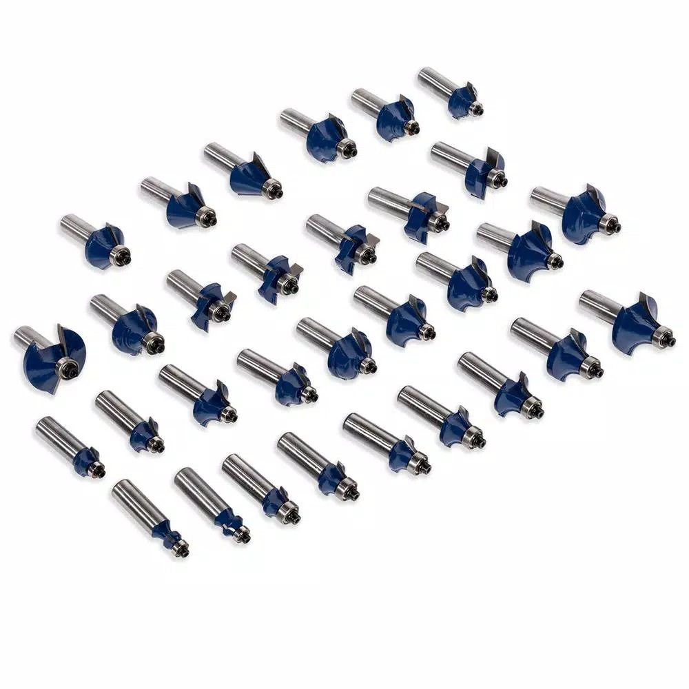 Stark 80-Piece Tungsten Carbide Multi-Purpose Router Bit Set with Aluminum Carrying Case