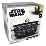 Uncanny Brands Star Wars The Mandalorian 7 Qt Navy Blue Slow Cooker with Wraparound Art thumbnail 4