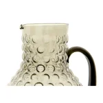3R Studios 80 fl. oz. Smoked Glass Hobnail Pitcher, Gray thumbnail 4