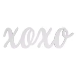 Pinnacle Script XOXO White Wood Decorative Sign - Large Handcrafted Farmhouse Wall Decor thumbnail 2