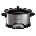 Hamilton Beach 4 Qt. Stainless Steel Programmable Slow Cooker with Built-In Timer thumbnail 1