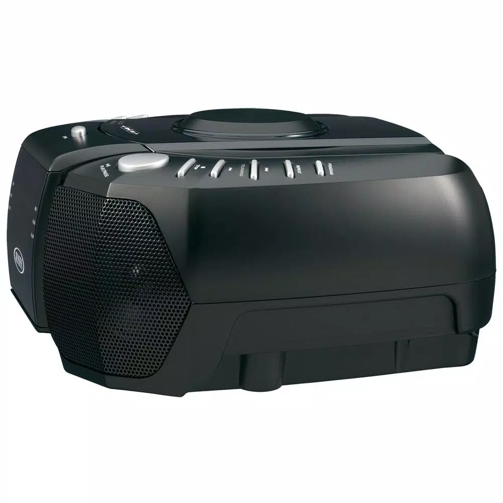 Jensen JCR-310 AM/FM Stereo Dual Alarm Clock Radio with Top Loading CD Player and Aux Input