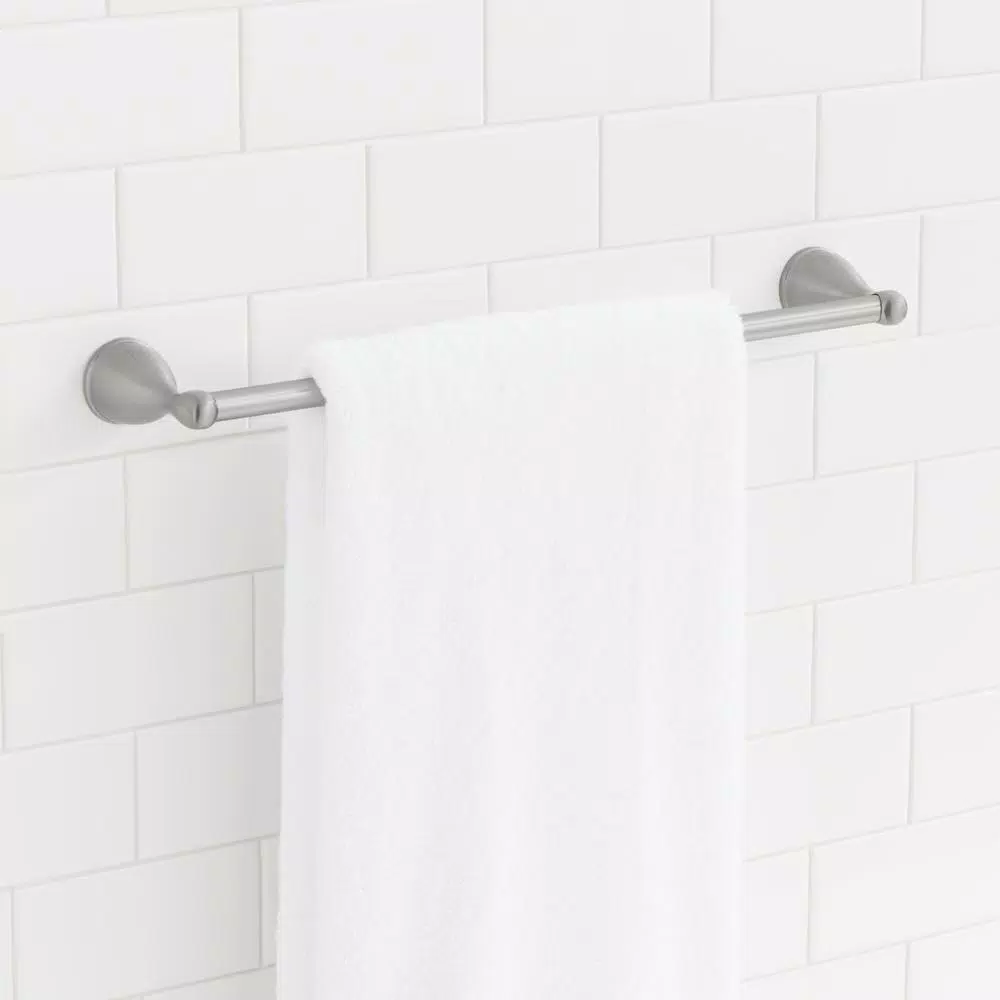 Glacier Bay Builders 24 in. Single Towel Bar, Brushed Nickel