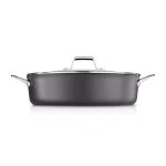 Calphalon Premier 7 qt. Hard-Anodized Aluminum Nonstick Saute Pan with Glass Lid, Black thumbnail 1